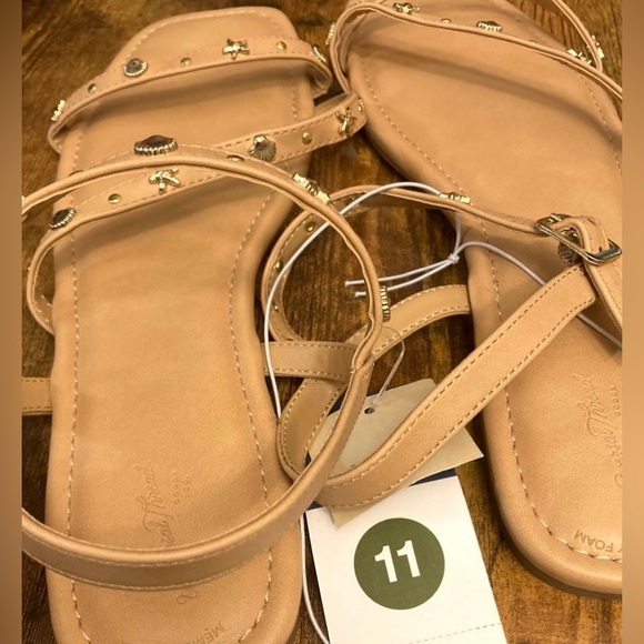 Women's Florence Embellished Ankle Strap Sandals with Memory Foam ocean Size 11 - Picture 5 of 6